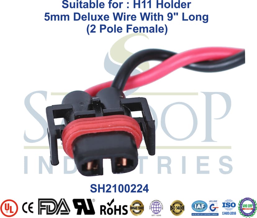 H11 Holder 2 Pole Female