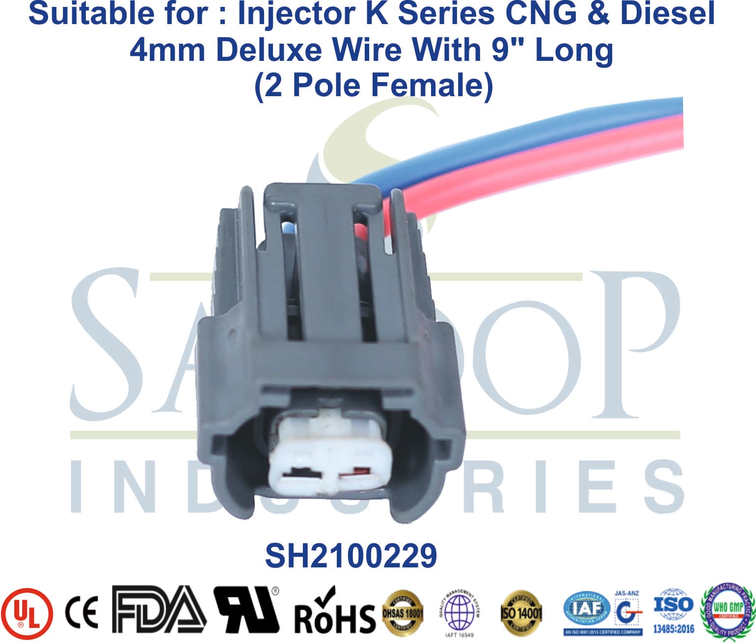 Injector K Series CNG & Diesel 2 Pole Female - 1