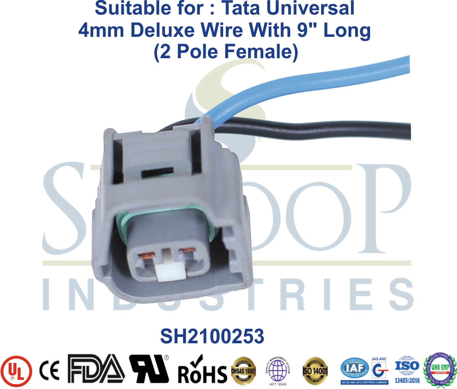 Universal Tata Fuse Box 2 Pole Female - 6mm Wire - 1