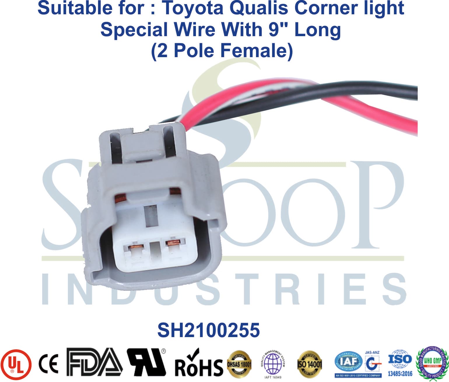 Toyota Qualis Corner Light 2 Pole Female - 1