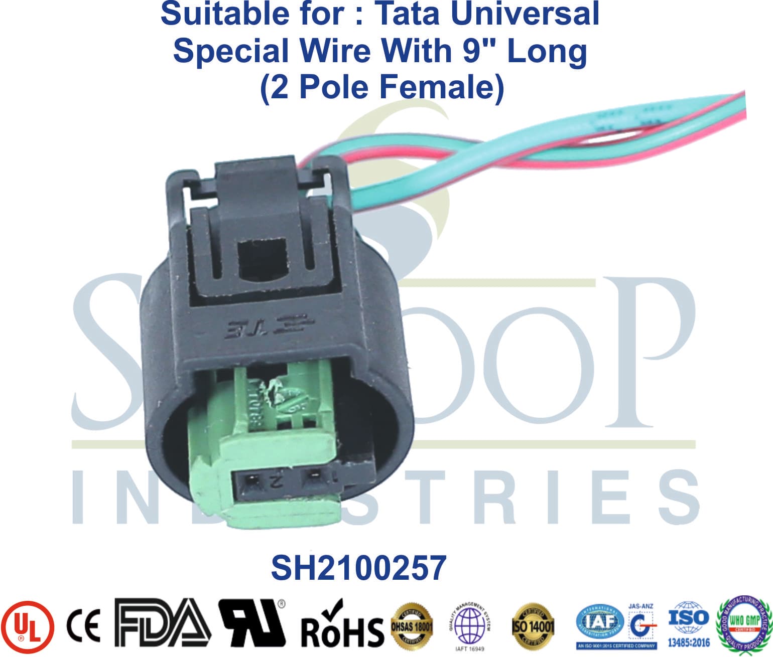 Universal Tata ECM 2 Pole Female - Type 2 - 1