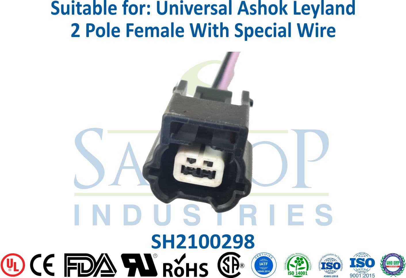 Universal Ashok Leyland 2 Pole Female - Special Wire - 1