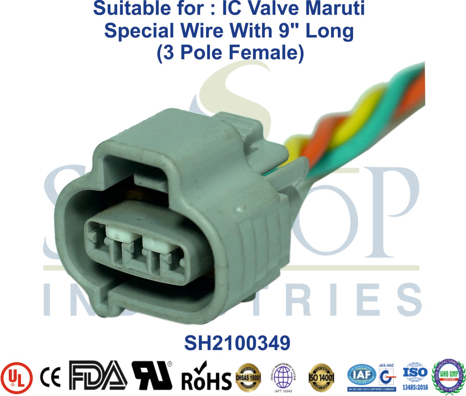 IC Valve Maruti 3 Pole Female - Special Wire (Type 2) - 1