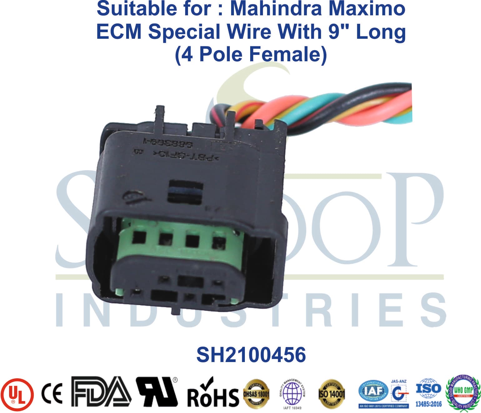 Mahindra Maximo 4 Pole Female - ECM Special Wire - 1