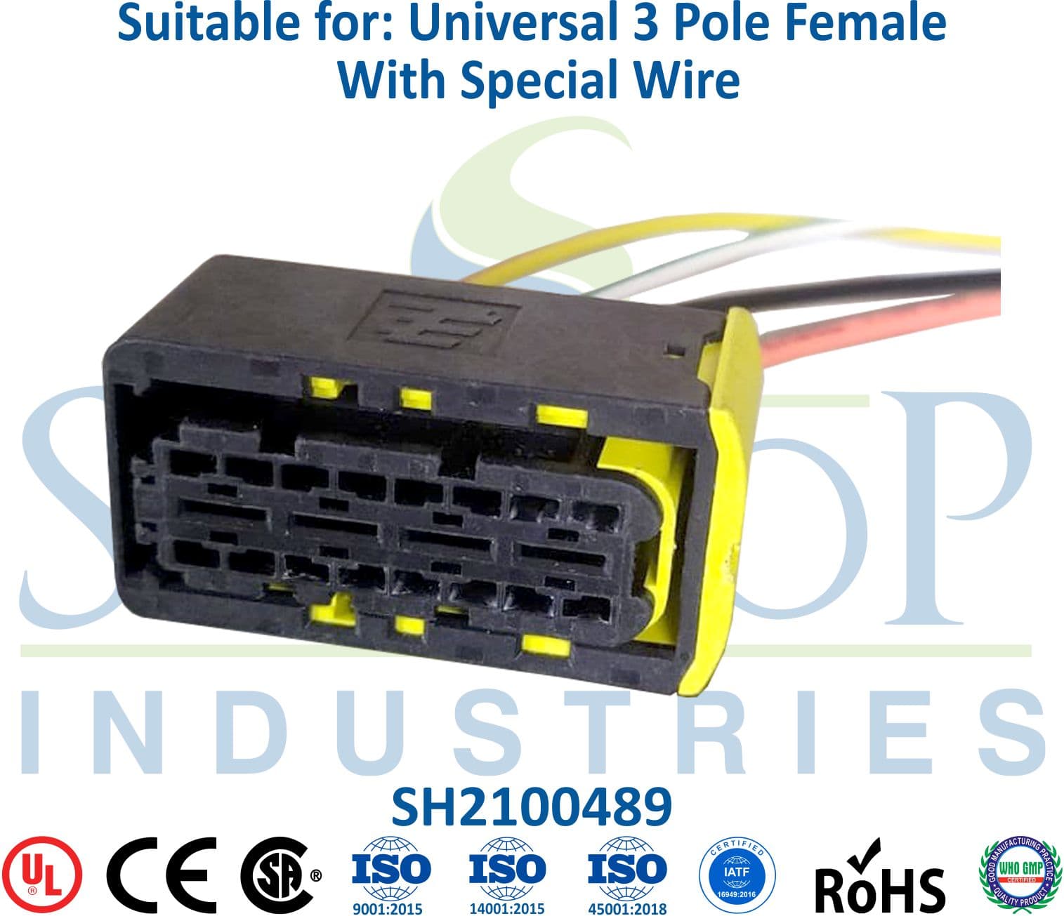 Ashok Leyland 4 Pole Female - 5mm Wire (Type 3) - 1