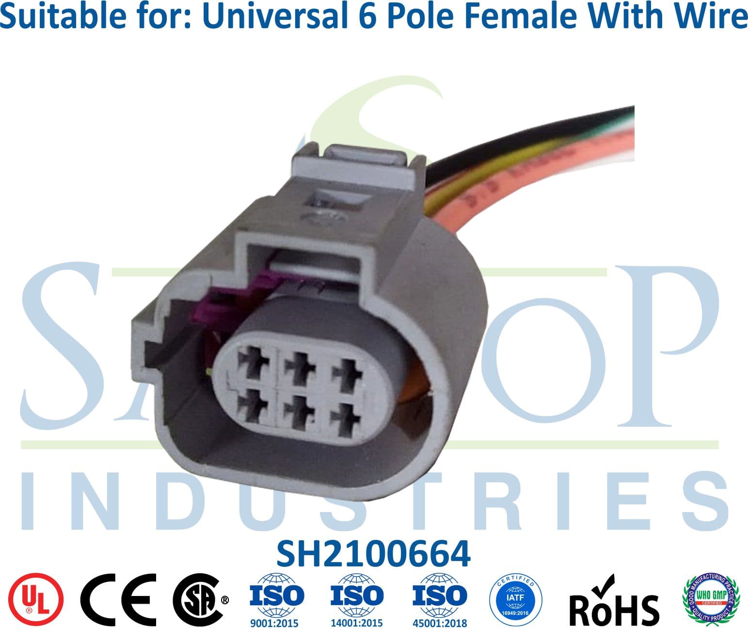 Skoda/Mahindra Maximo 6 Pole Female - ECM Wire - 1