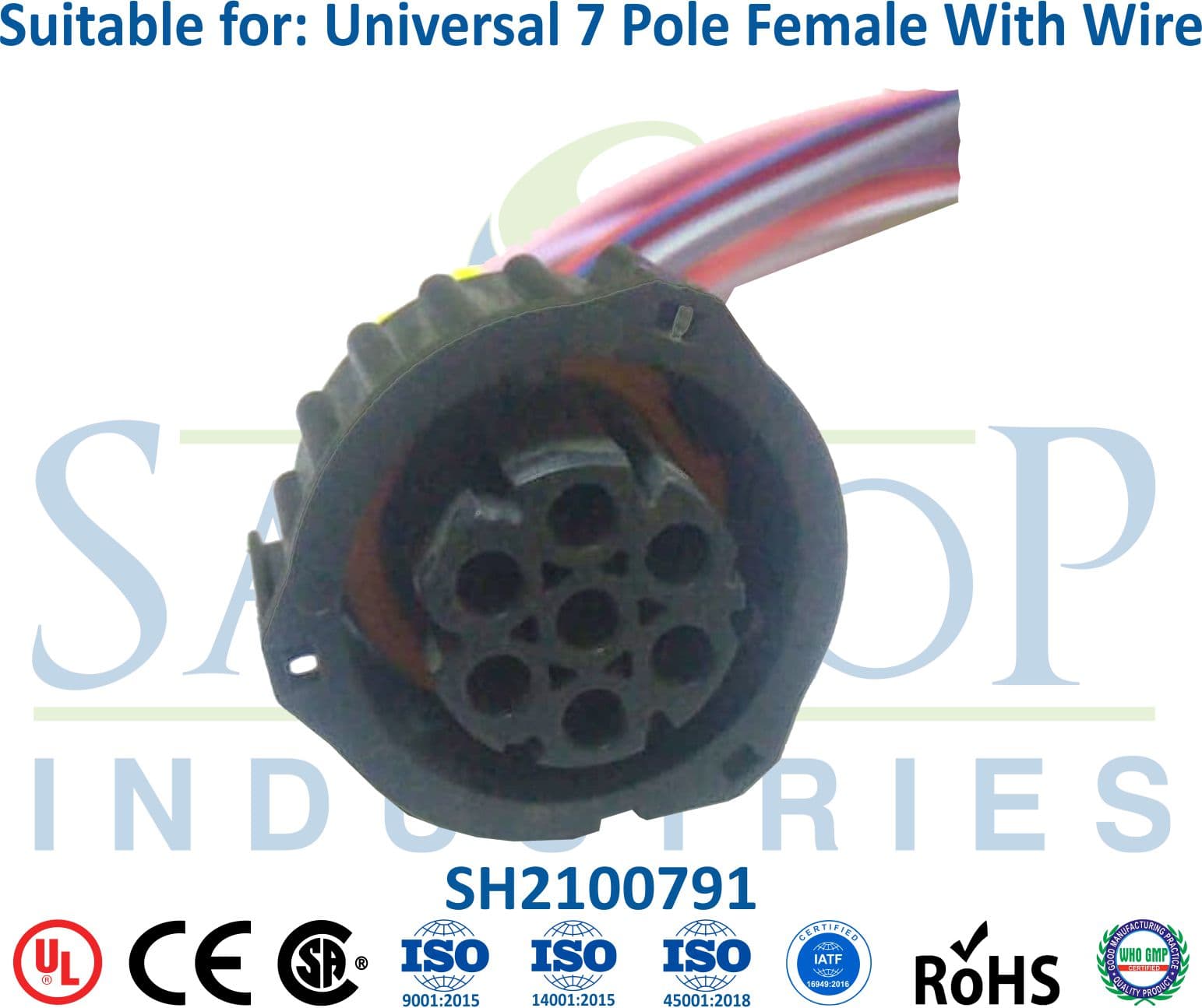 Ashok Leyland 7 Pole Female - 4mm Wire - 1