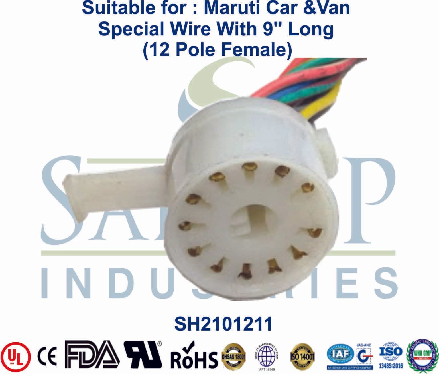 Ashok Leyland 12 Pole Female - 4mm Wire - 1