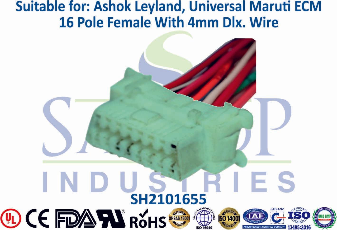 Universal Tata 16 Pole Female - Special Wire - 1