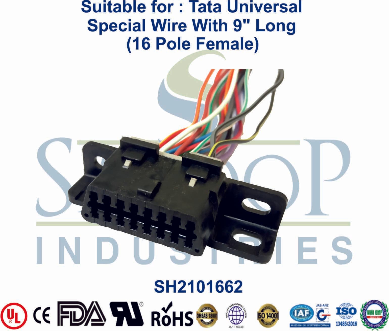 Universal Tata 16 Pole Female - Special Wire (Type 2) - 1