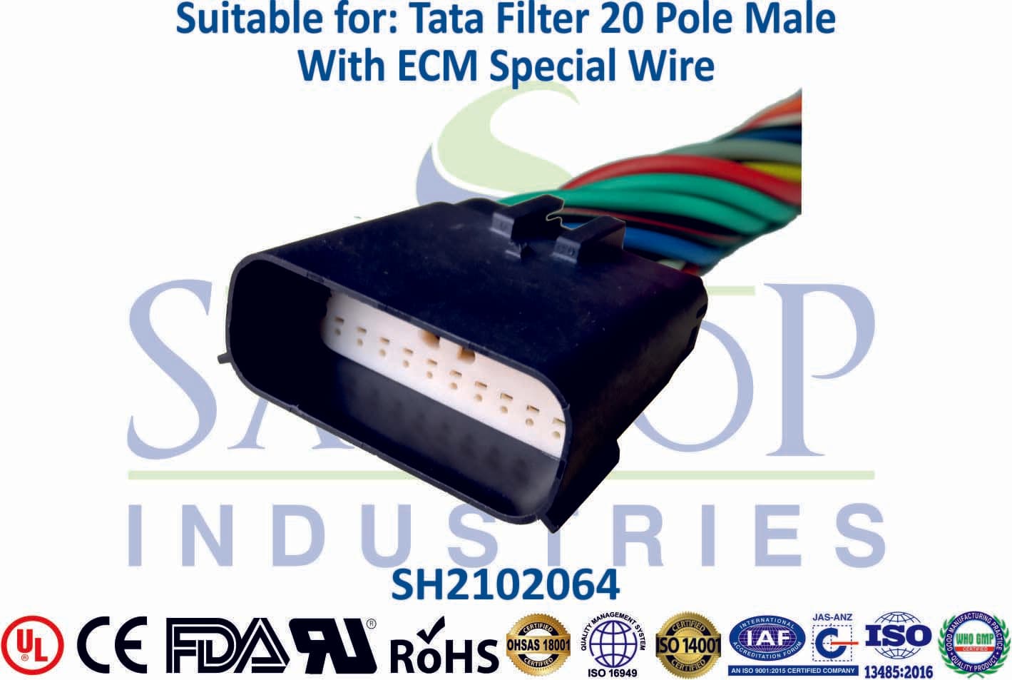 Tata 20 Pole Female - ECM Special Wire - 1