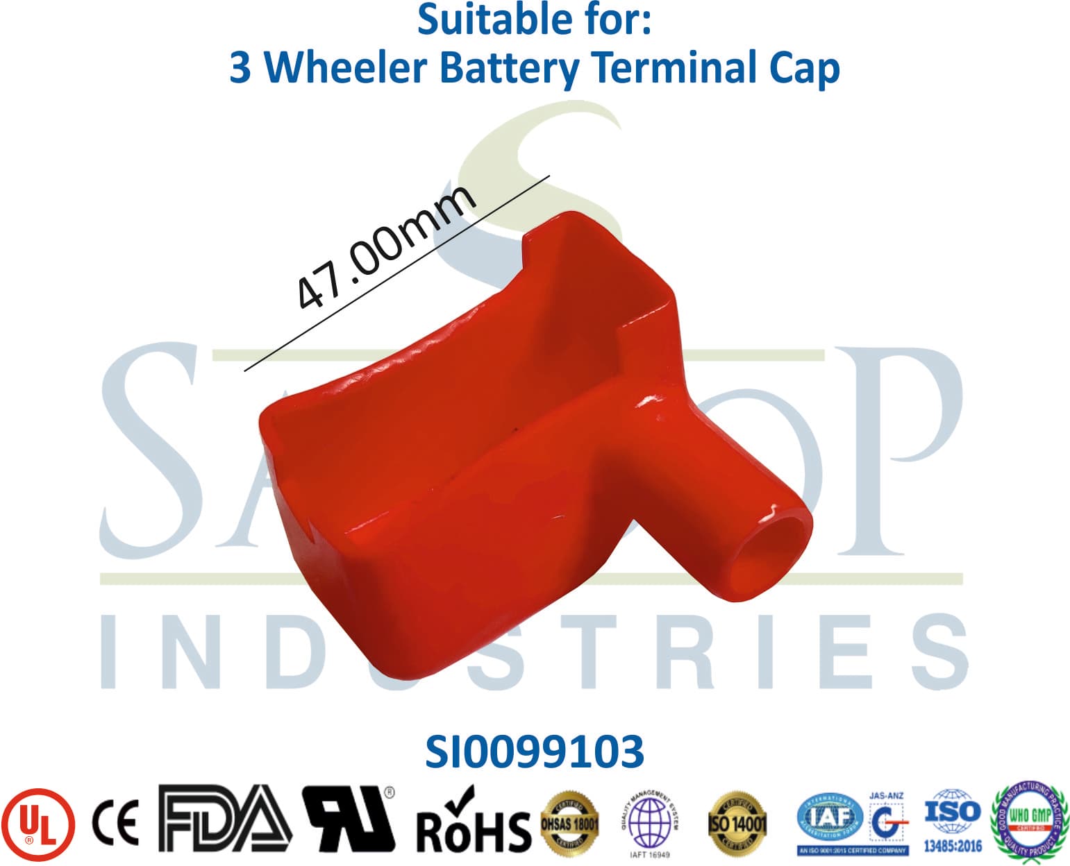 3 Wheeler Battery Terminal Cap - 1