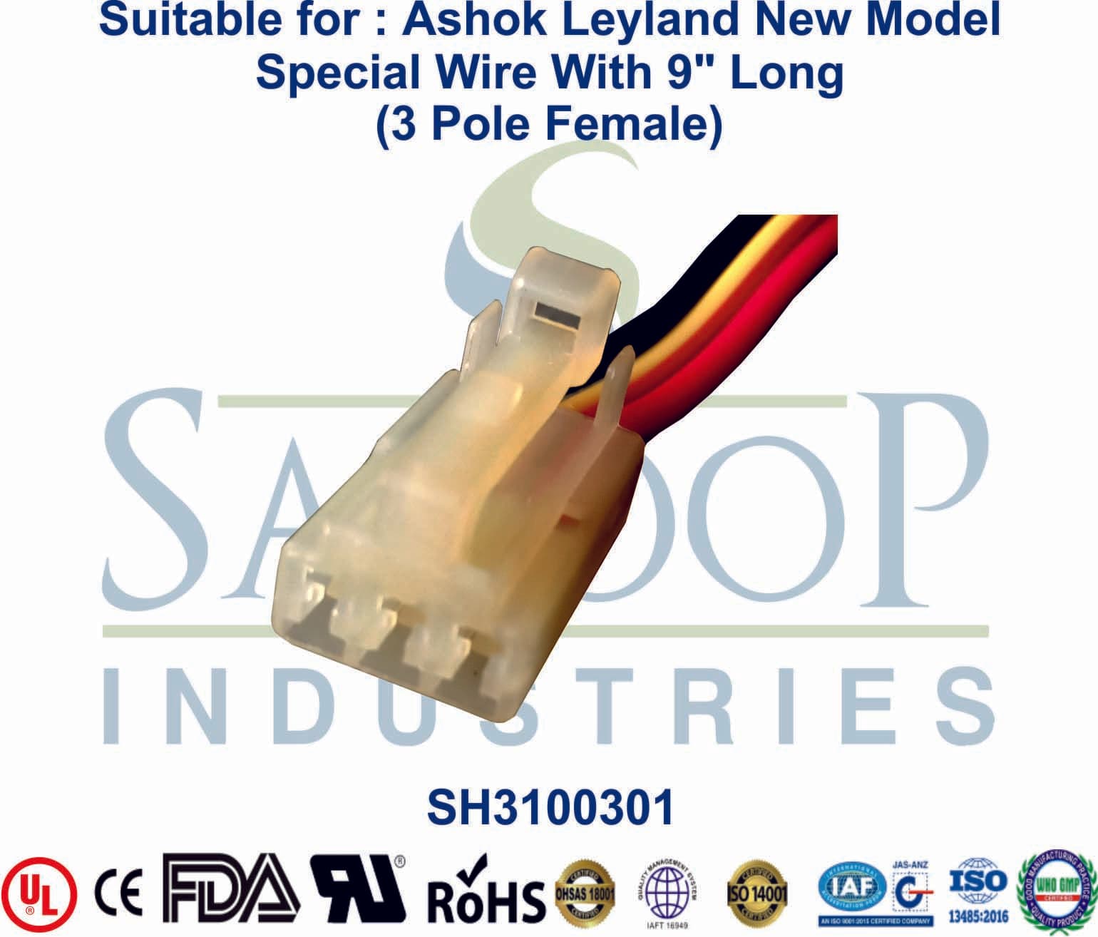 Ashok Leyland New Model 3 Pole Female - Special Holder - 1